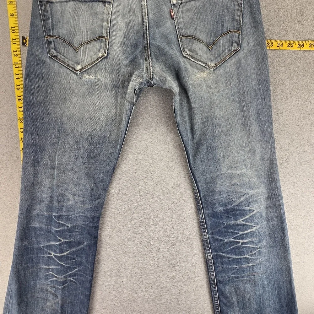 Vintage Levis Engineered Jeans Mens 33x34 Blue Star Honeycomb Zip Fly